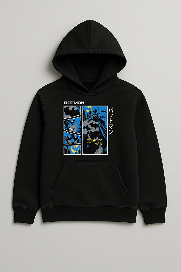 Batman Printed Unisex Kids Hoodie Sweatshirt