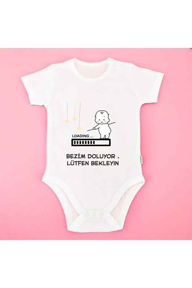 Bezim Doluyor Loading… Baby Bodysuit - Spirili Baby Clothing