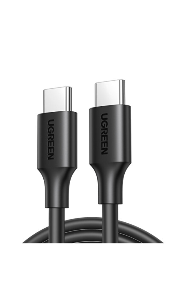 كابل USB-C إلى USB-C بطول 1 متر من النايلون بقوة 60 وات - أسود