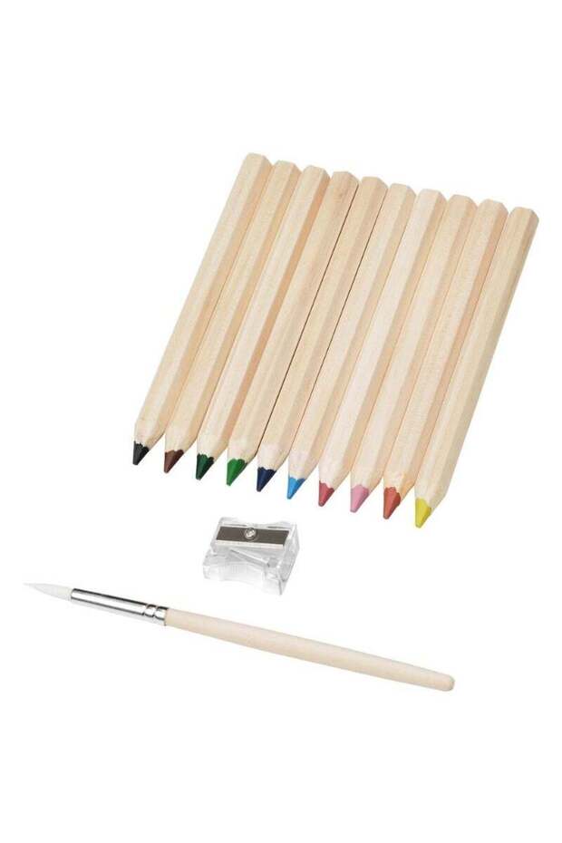 Coloured Pencil, Mixed Colours, 10 pcs