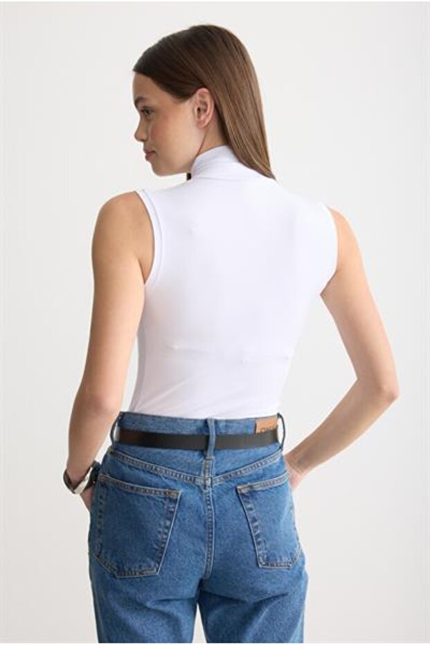 Top Viscose cu Mâneci Zero Tip Peșter Half - 3