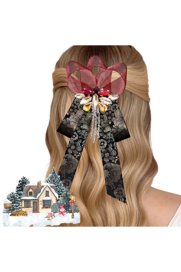 New Year, Christmas, Christmas Gift, Hair Clip Special Design Handmade