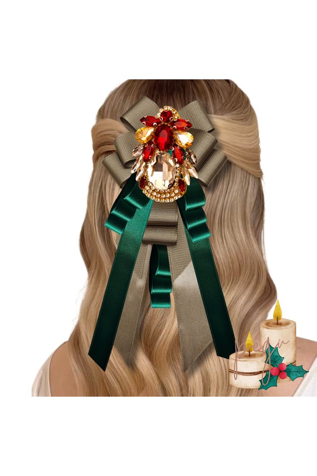 New Year, Christmas, Christmas Gift, Hair Clip Special Design Handmade