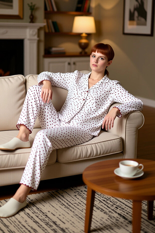 Women's Floral Shirt Collar Pajama Set Functional Durable Quality Comfortable Aesthetic Stylish