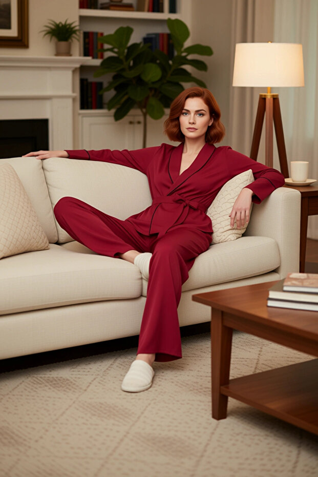 Women's Viscose Double-Breasted Pajama Set Functional Durable Quality Comfortable Aesthetic Premium