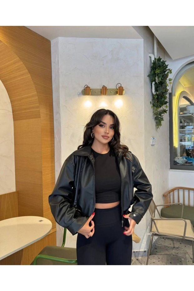 Bomber Leather Jacket - 4