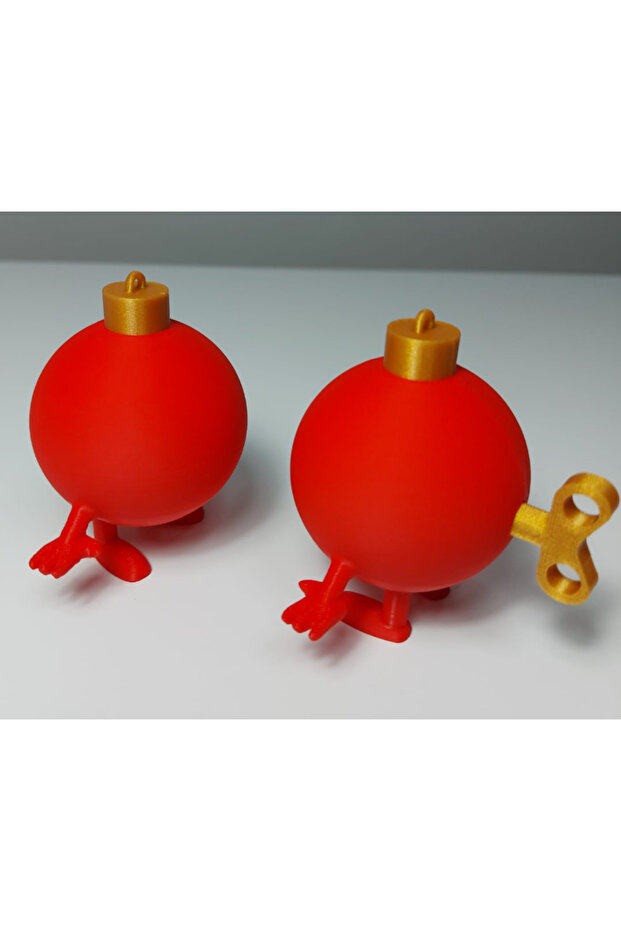 2-Piece Christmas Standing Ball Ornament