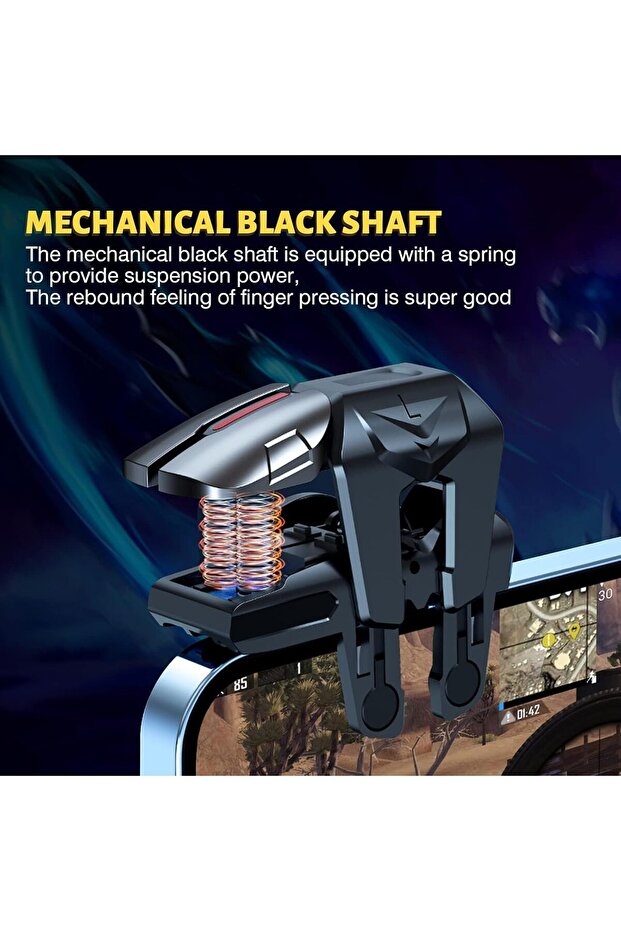 Exifor Game Trigger - 6-Finger Mobile Controller (Developer 2024), Compatible with iPhone & Android - 6