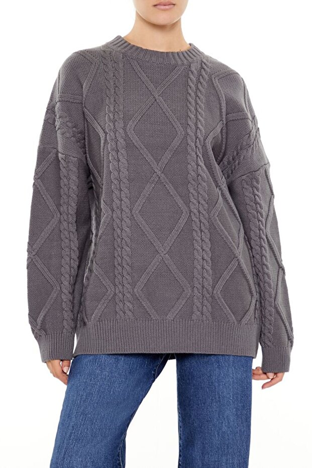 Örgü Desenli Kazak - 2