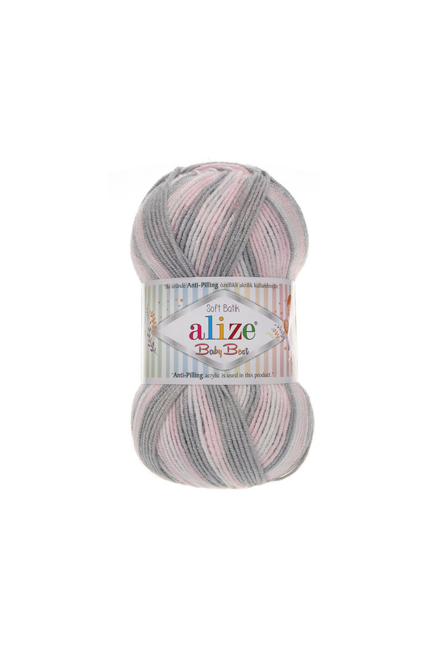 Baby Best Batik, Knitting Yarn 5-Pack 10% Bamboo - 90% Acrylic (Anti-Pilling Acrylic), Şevval Tuhafiye
