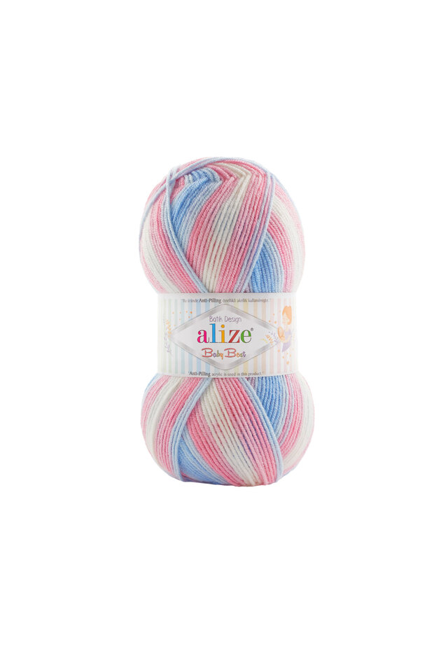 Baby Best Batik, Knitting Yarn 5-Pack 10% Bamboo - 90% Acrylic (Anti-Pilling Acrylic), Şevval Tuhafiye