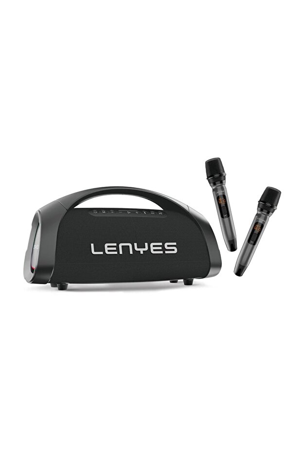 S873 Bluetooth Party Speaker | 400W Peak Power | 2 Wireless UHF Mics