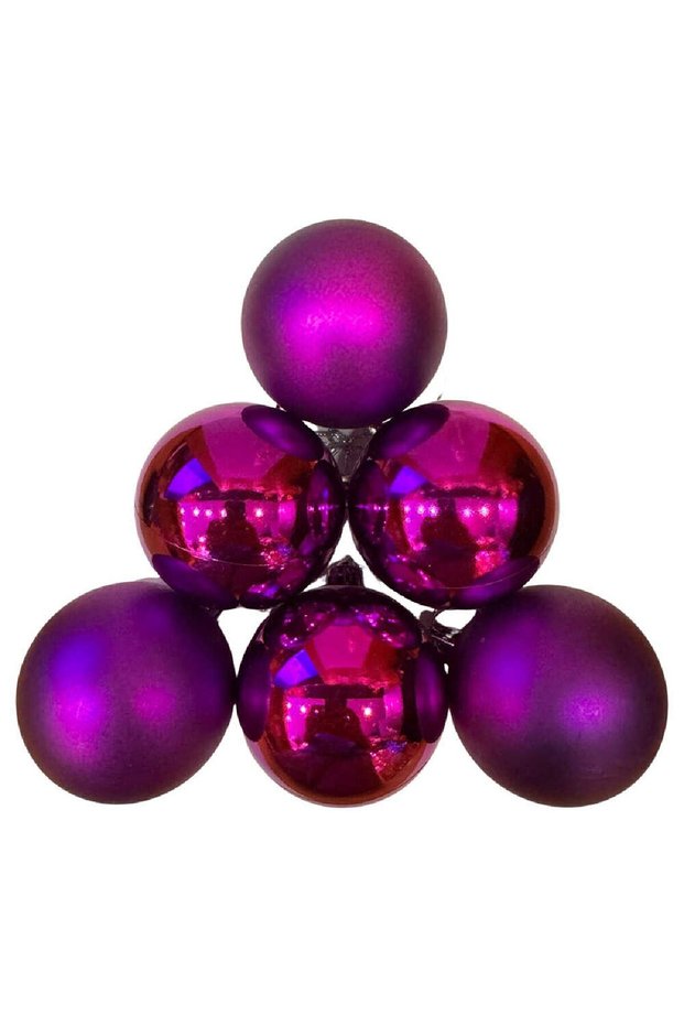 6 Pieces Cute Ball Christmas Tree Ornament 6 cm