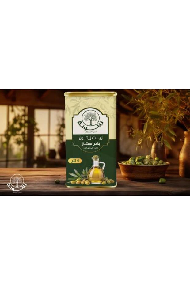 زيت زيتون بكر ممتاز عضوي زيتونة مباركة، 4 لتر (موسم جديد)