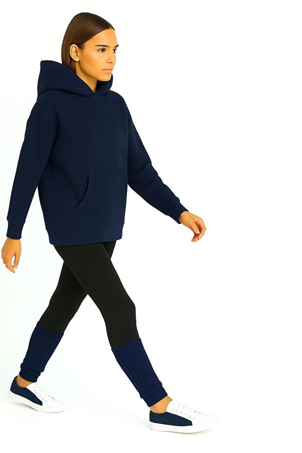 3 Çift Basic Kalın Pamuk Karışımlı Tozluk - 7