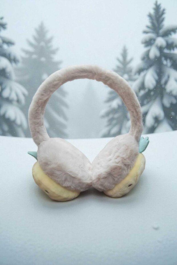 واقي أذن شتوي قابل للطي من القطيفة الواقية من البرد على شكل فواكه - 1