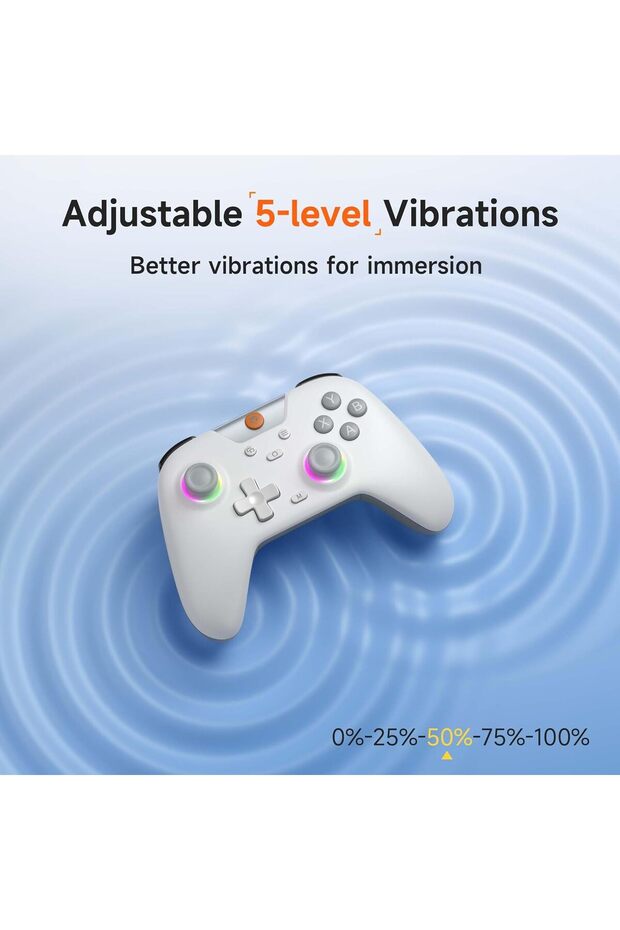 X05 Wireless Controller - Bluetooth Gamepad with Hall Effect Joysticks & RGB - 8