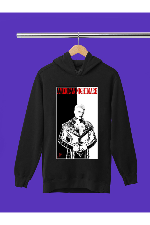 Cody Rhodes American Nightmare Wwe Printed 100% Cotton Soft Texture Hooded Kids Sweatshirt