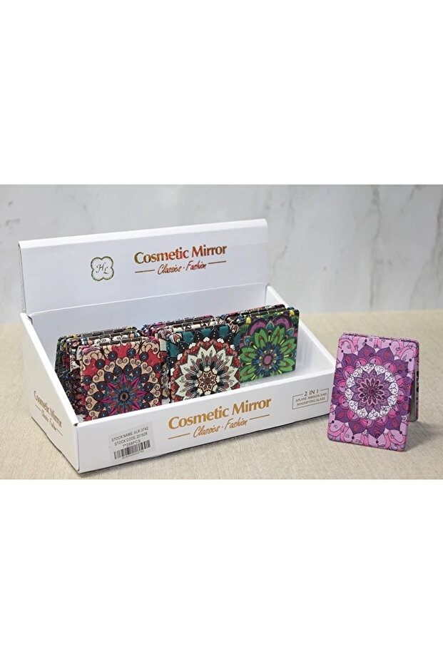 مرآة يد حجرية مستطيلة رفيعة Alk3742 - 1