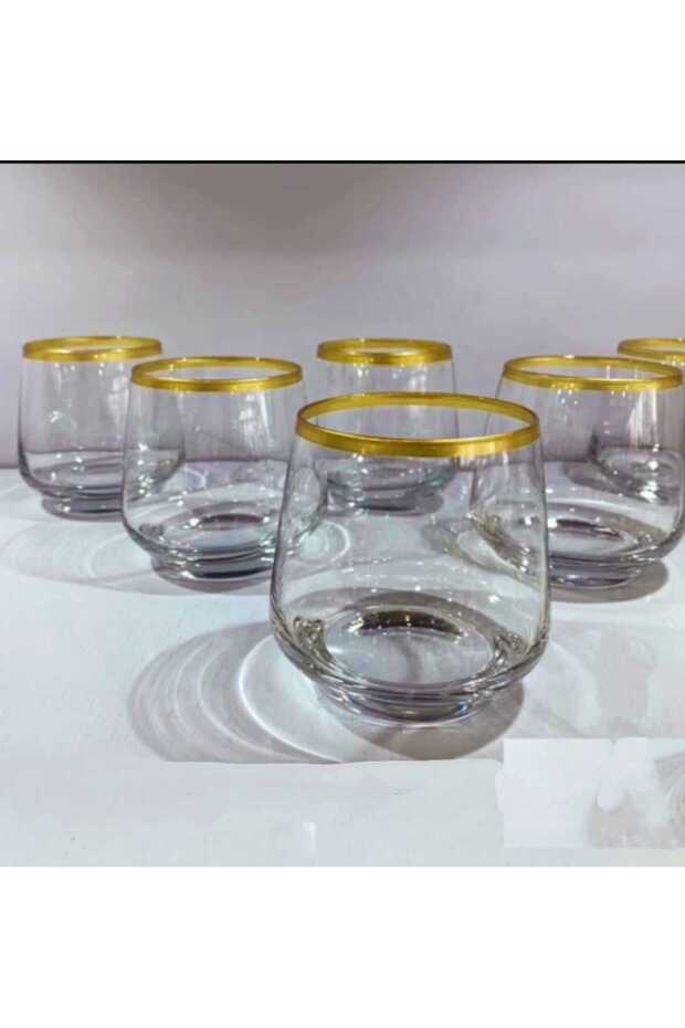 Live 6-Piece Gilded Coffee Side Water Glass Set 95 Cc