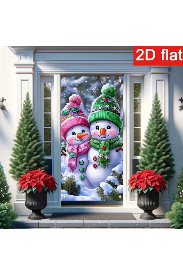 Elastic Door Decoration, Fabric Door Dressing, Christmas Decor, New Year, School Event Door Decoration