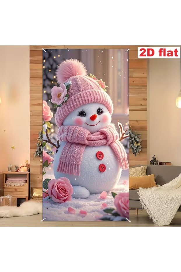 Elastic Door Decoration, Fabric Door Dressing, Christmas Decor, New Year, School Event Door Decoration