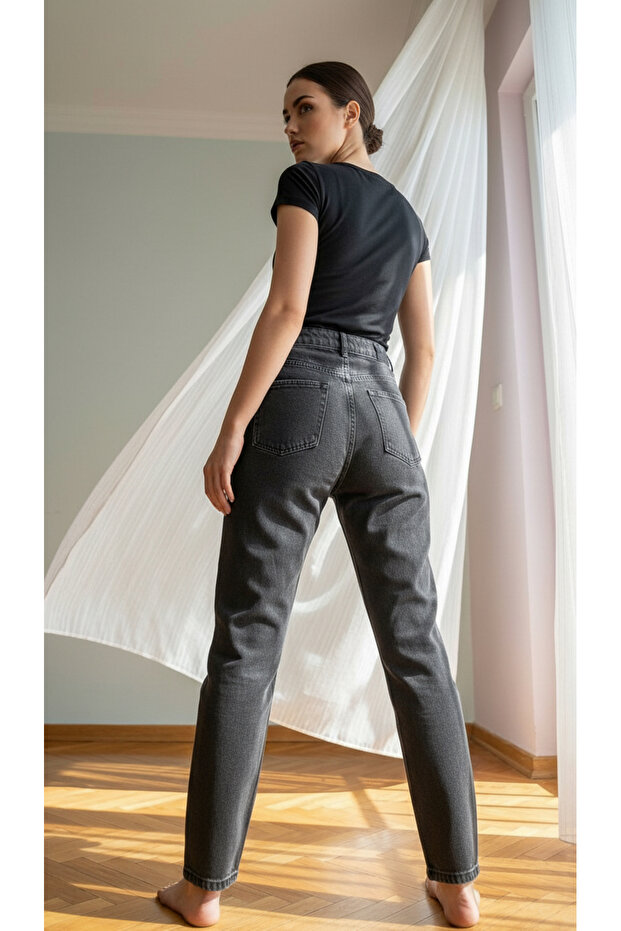 YÜKSEK BEL REGULAR JEAN - 2