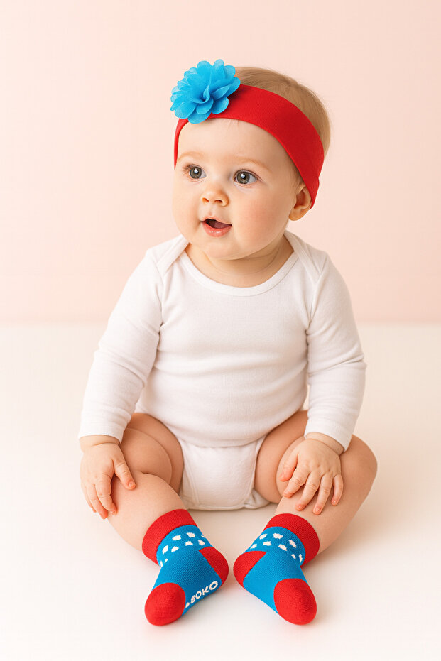 Assorted Headband Socks Set - 1