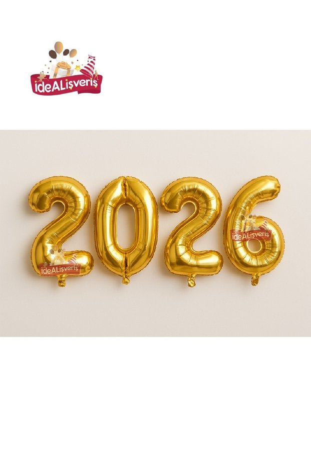 New Year Large 2026 Foil Balloons 34 Inch Happy New Year Decorations New Year's Eve Party Supplies