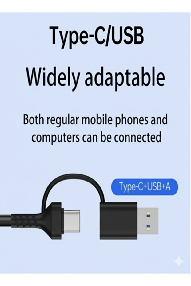 Multi-Functional 8-in-1 USB-C & USB-A Card Reader, Supports SD/TF/CF/MS Cards and USB Flash Drives - 4