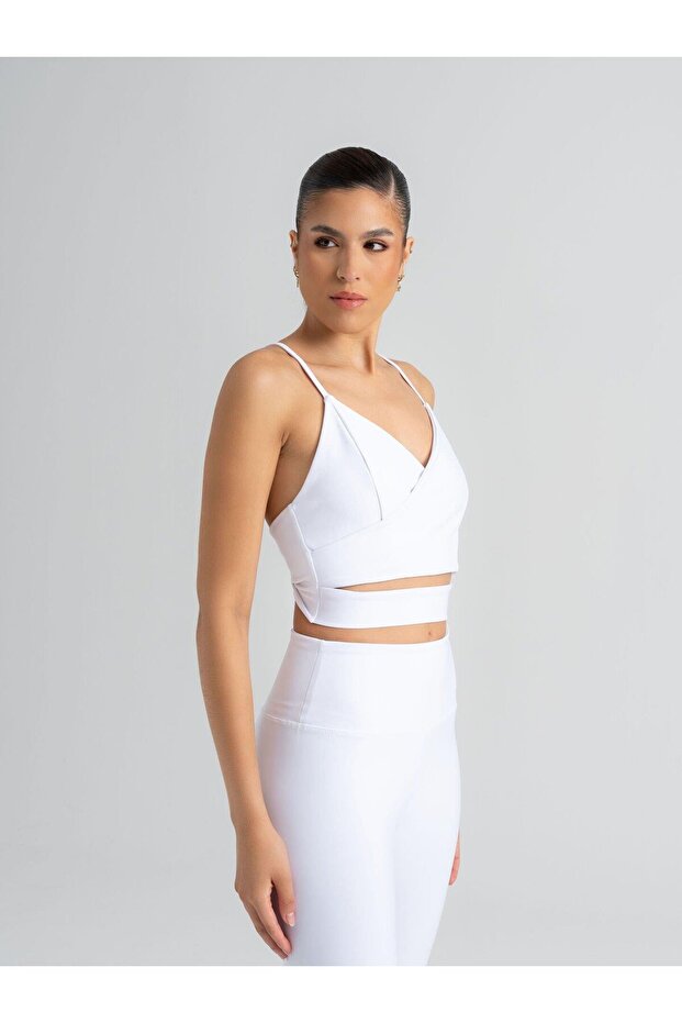 Kadın Beyaz Knot Büstiyer - 5