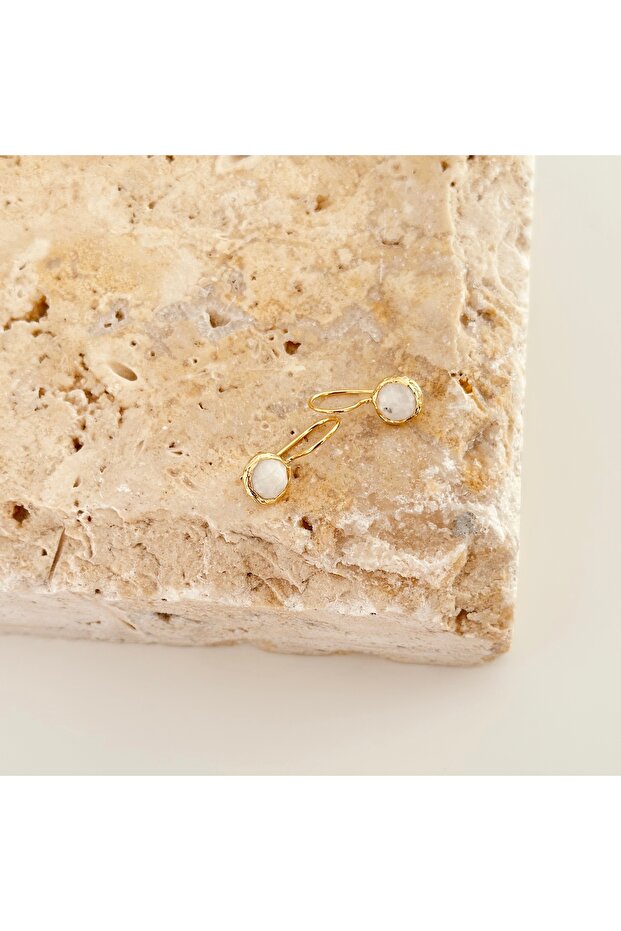 أقراط متدلية صغيرة على شكل ضوء القمر - 1