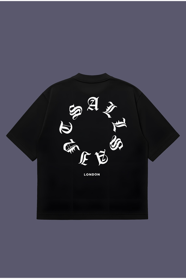 Allsaint Chrome Boxy Fit Oversized Unisex %100 Cotton Pack T-Shirt – Printed T-Shirt | Streetwear