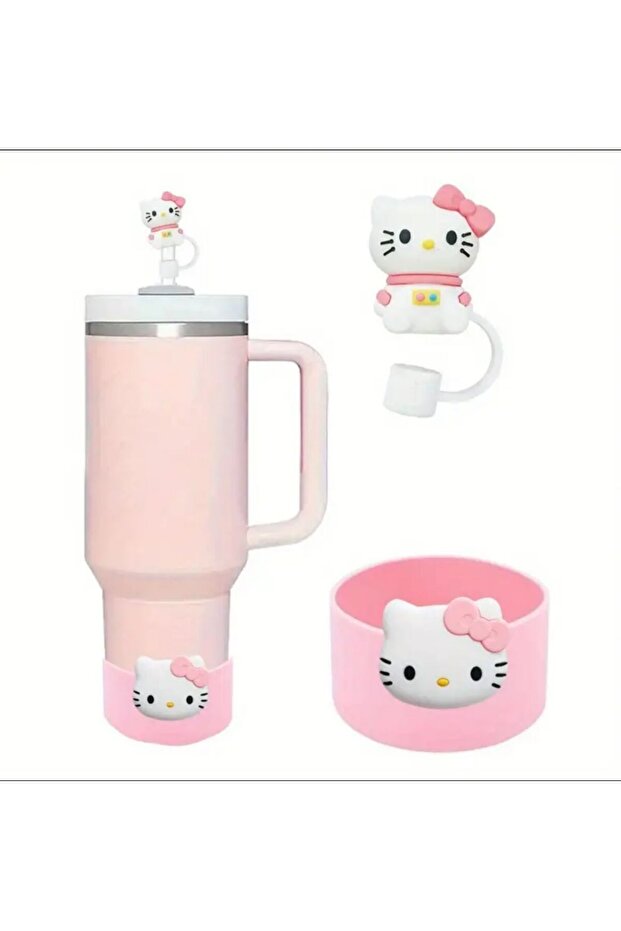 2 Parça Hello Kitty Model Aksesuar Seti Quencher - 1