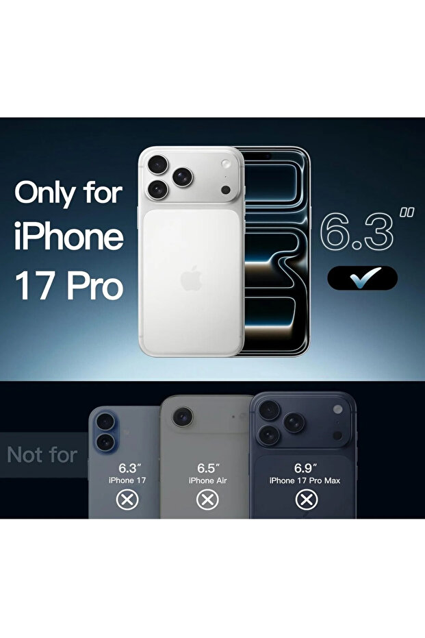 حافظة رقيقة أنيقة لهاتف آيفون 17 برو (6.3 بوصة) مع حامل متوافق مع بوب سوكيت - 2