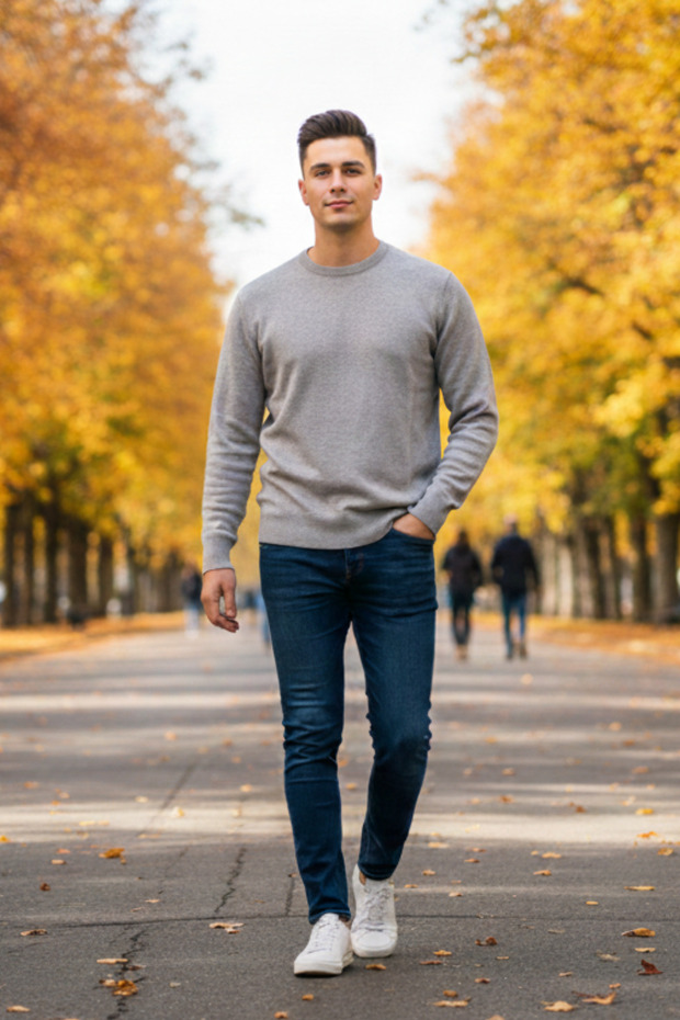 Pulover bărbătesc casual - 1