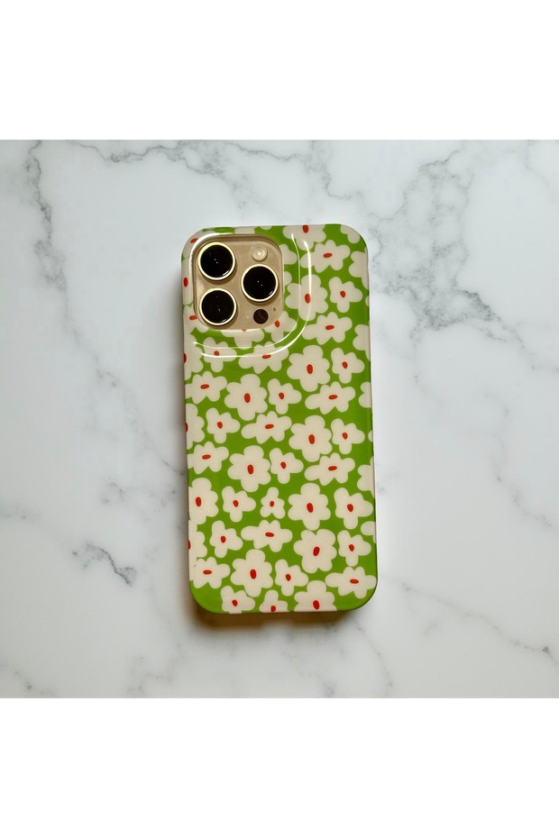 iPhone 17 Pro (6.3 Inch) Compatible Stylish Patterned Slim Case with Popsocket Stand - 2