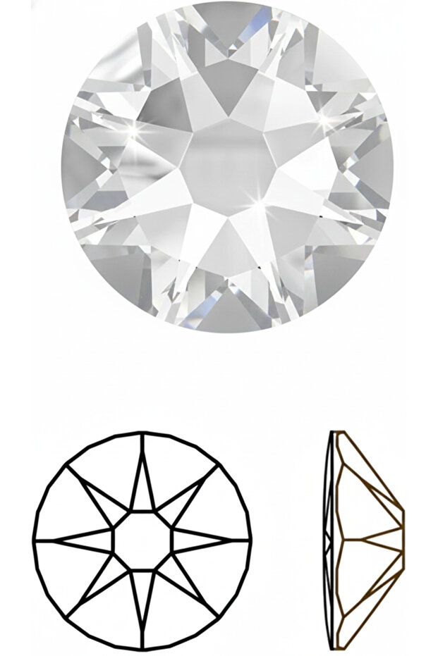 DARA crystal 001 HOTFIX ss10 (2.5mm) 10GR (1440pcs)