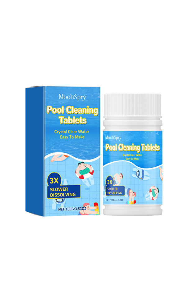 MoonSpry Pool Cleaning Tablet,Pool Water Clarifying - 1
