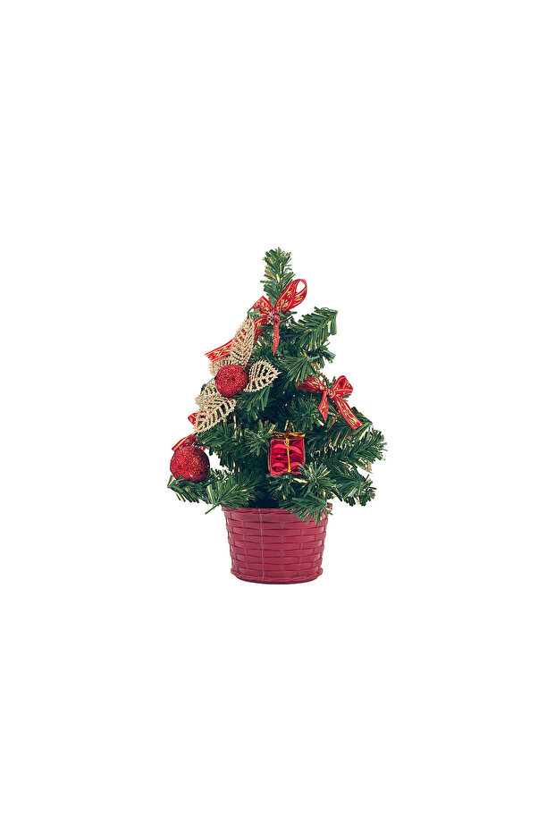 Decorated Table Tree Red 20cm - 3