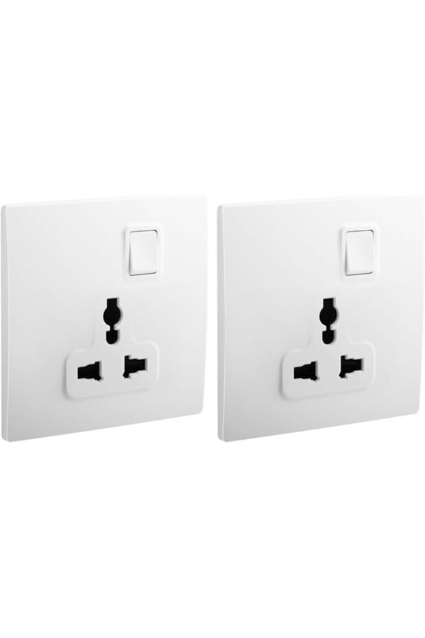 Legrand Mallia Senses Single Switched Socket Outlet 16A 250V White Screw Terminals 2PCS