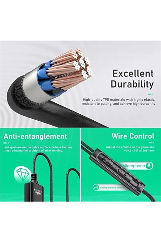 سماعة رأس OKCSC U200 USB مزودة بميكروفون للكمبيوتر - 4