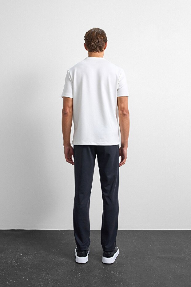 Ekru Regular Fit Basıc Tişört - 6