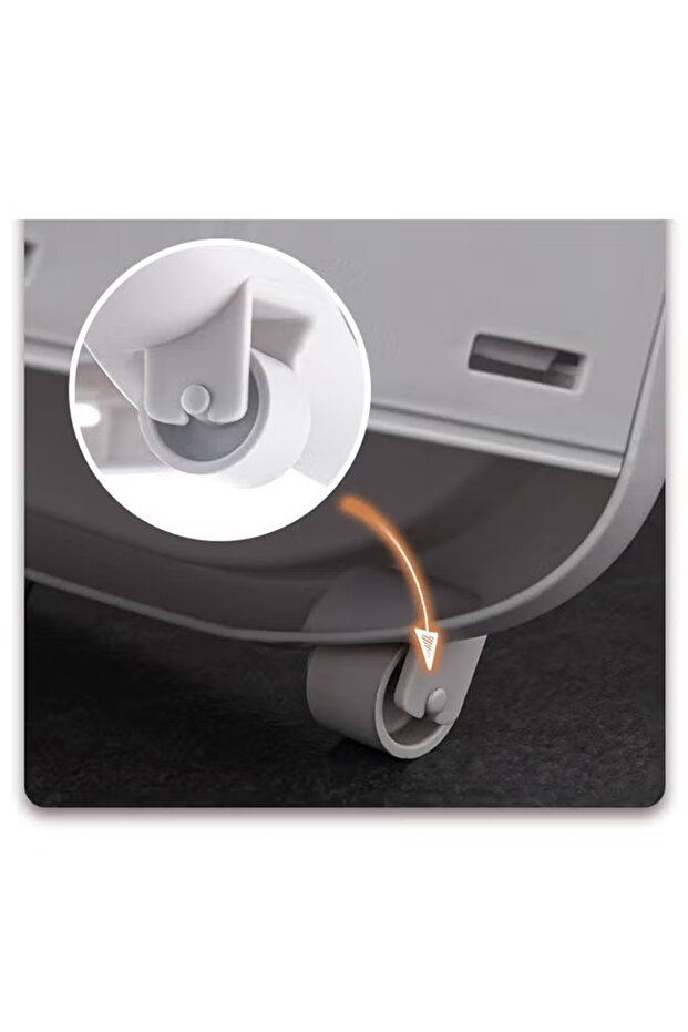 2 Layers Laundry Baskets with Wheels - 3