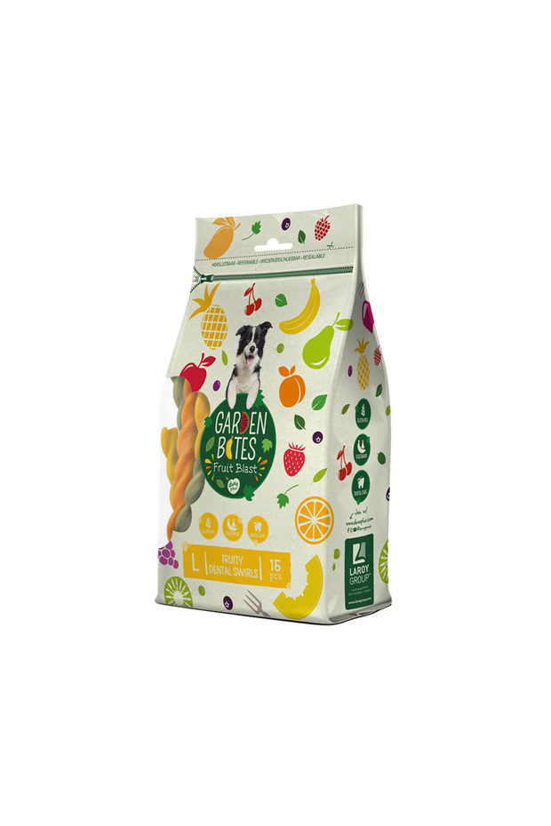 Garden Bites Fruity Dental Swirls Dog Treat - 15 Pcs