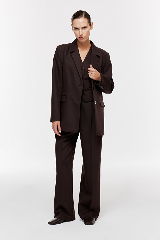 Kruvaze Oversize Blazer Ceket - 3