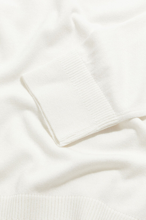 EKRU O YAKA TRİKO - 4