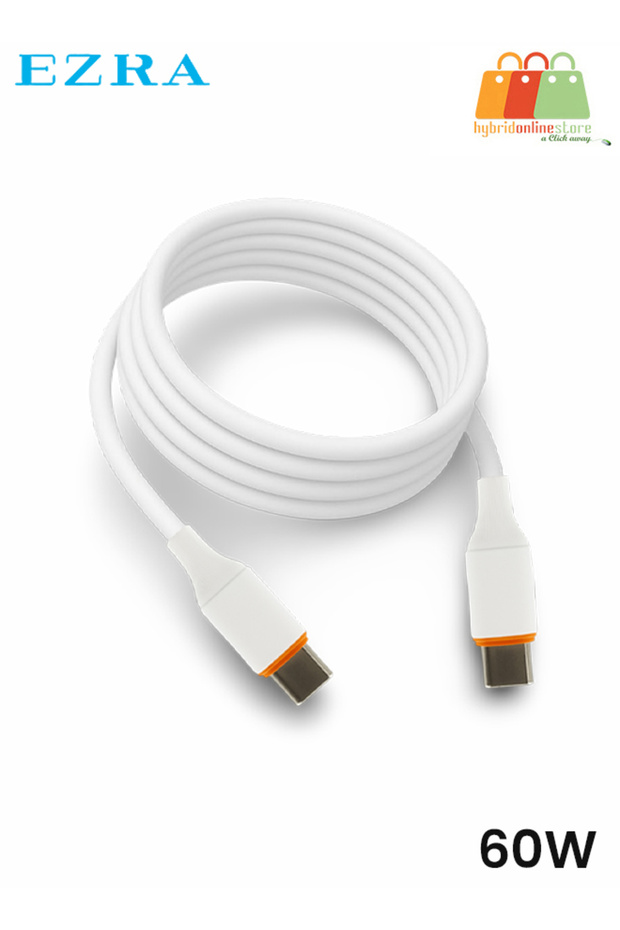 كابل شحن سريع 60 واط من USB-C إلى USB-C موديل DC35 للهواتف والأجهزة اللوحية وأجهزة الكمبيوتر المحمولة