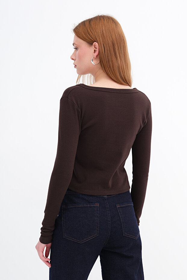 Düğmeli Hırka H0435 - 6