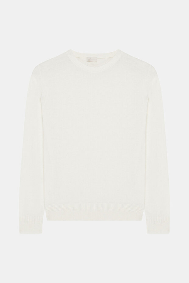 EKRU O YAKA TRİKO - 1